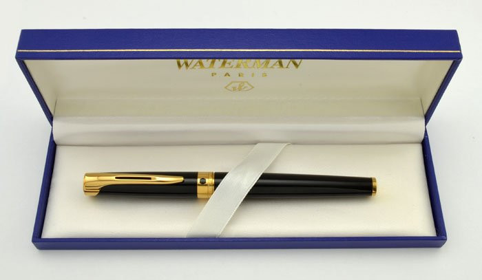 Waterman L'etalon Fountain Pen - Black, Fine 18k Nib (Excellent