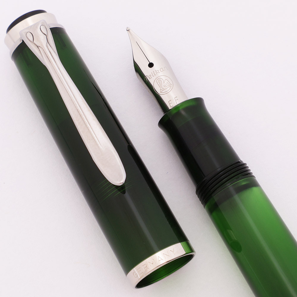 Pelikan M205 Fountain Pen (2018) - Demonstrator Olivine w Rhodium