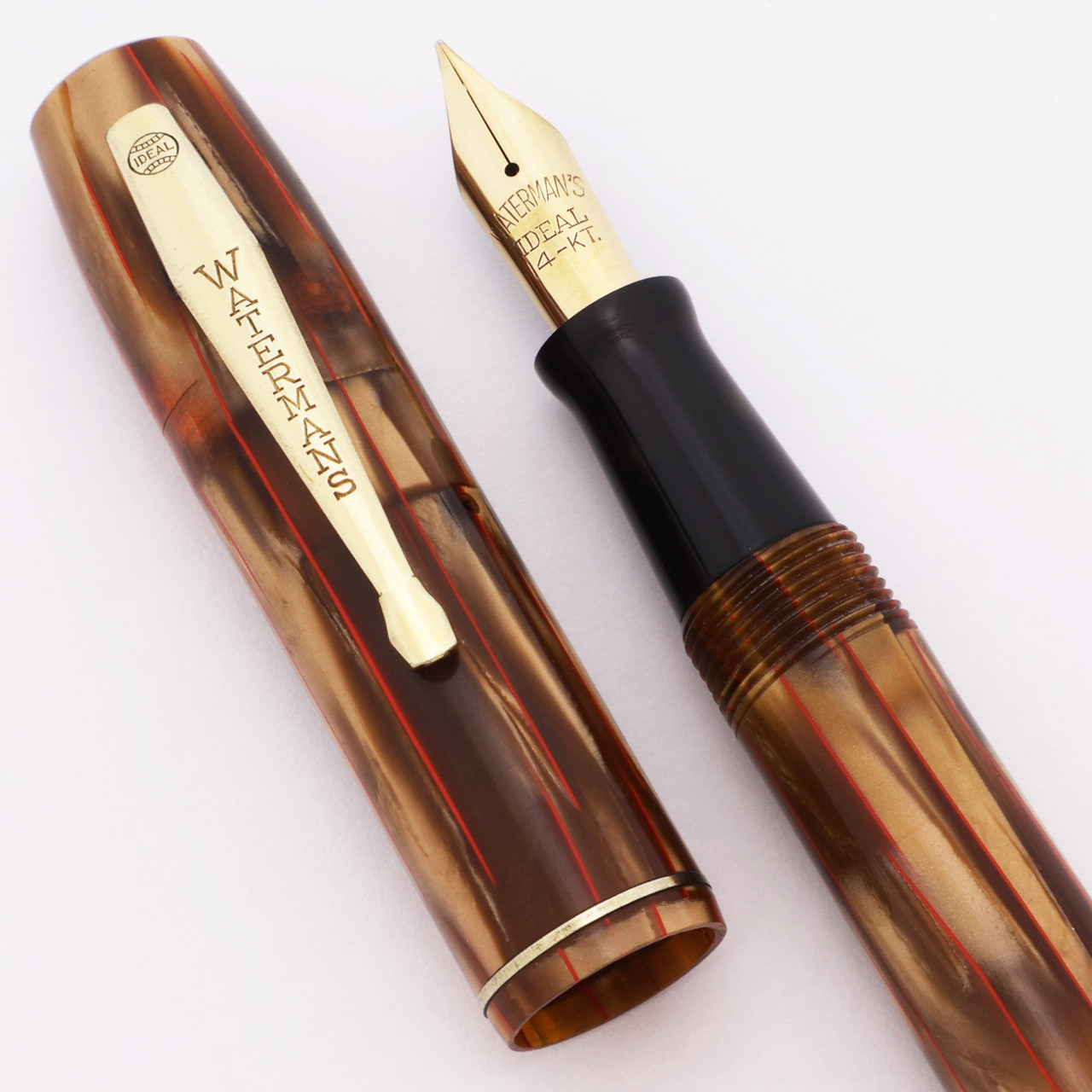 TosdnuosC4 WATERMAN Waterman 54 Fountain Pen w 18k French Nib - BCHR, Nickel