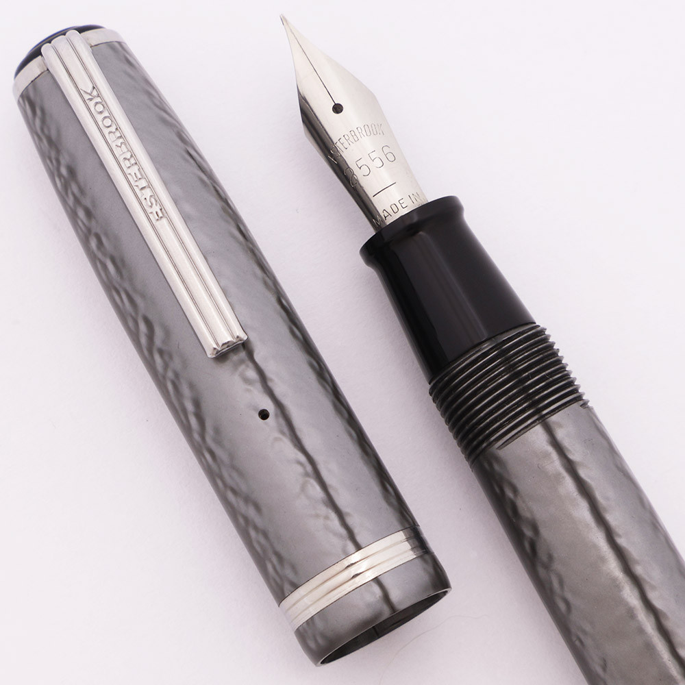 Esterbrook J Fountain Pen - Grey, 2556 Fine Nib (Excellent, Restored)