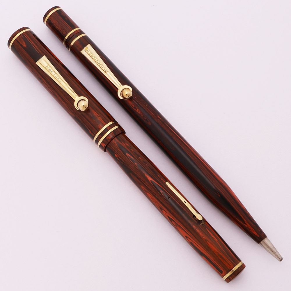 Wahl Gold Seal Fountain Pen and Pencil Set (1920s) - Rosewood