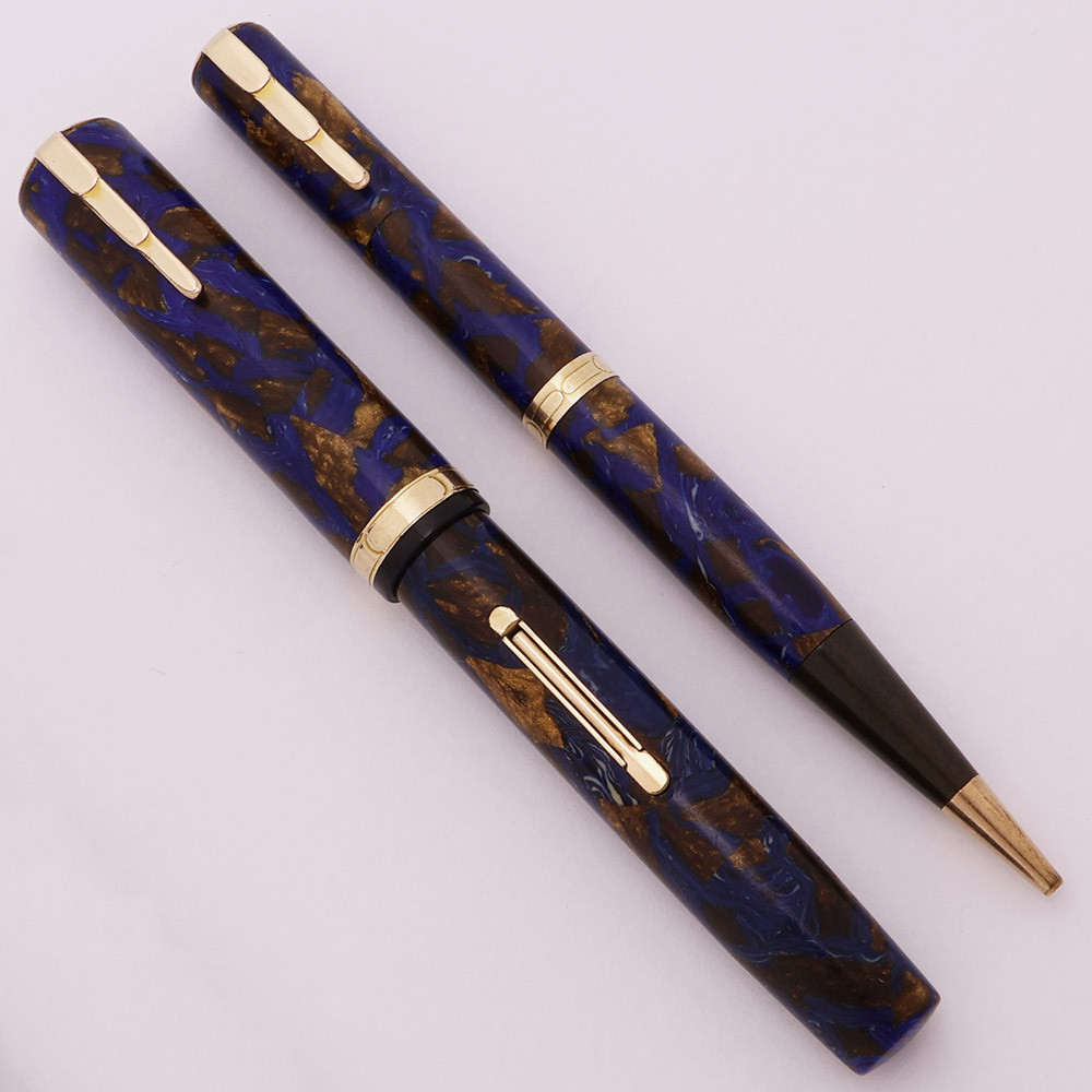 Waterman Lady Patricia Fountain Pen Pencil Set - Turquoise, Flex