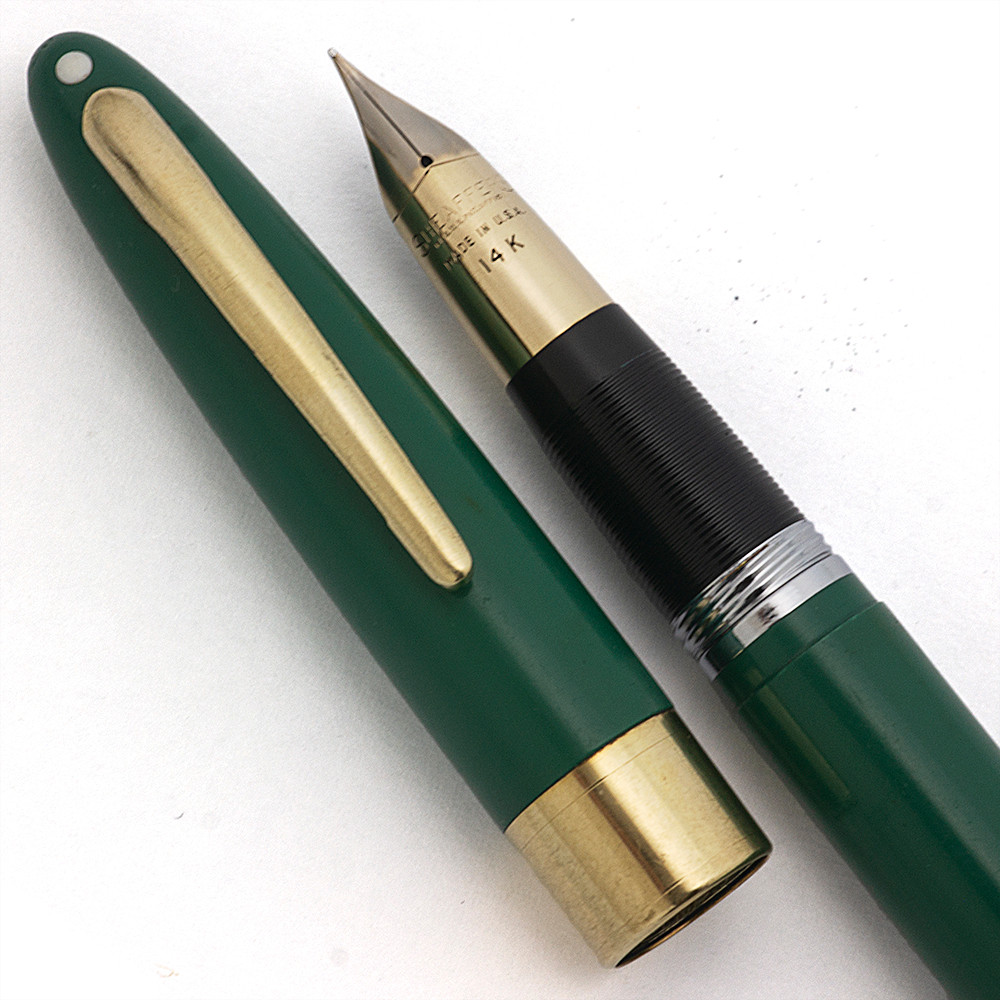 Sheaffer Valiant Snorkel Fountain Pen (1952-59) - Pastel Green w