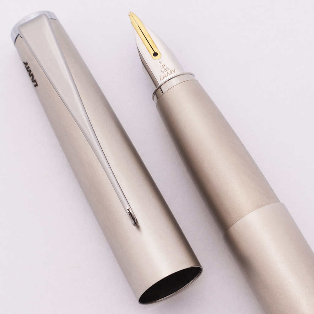 Lamy Studio Fountain Pen - Palladium, Broad 14k Nib (Mint in Box