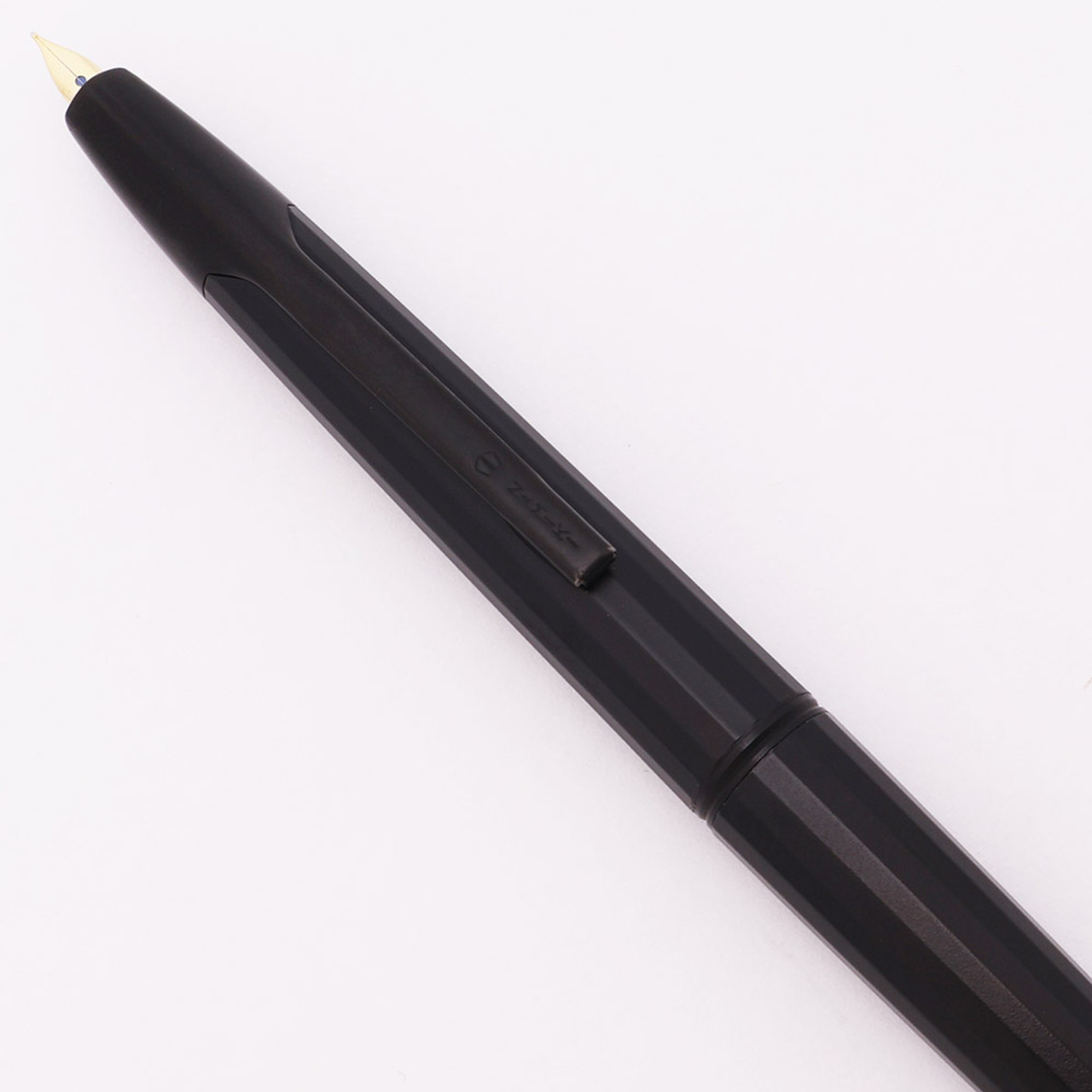 Pilot Namiki Vanishing Point "Stealth" Fountain Pen (1994-9) - Retired Faceted Matte Black, C/C,  Fine 18k Nib (Excellent +, Works Well)