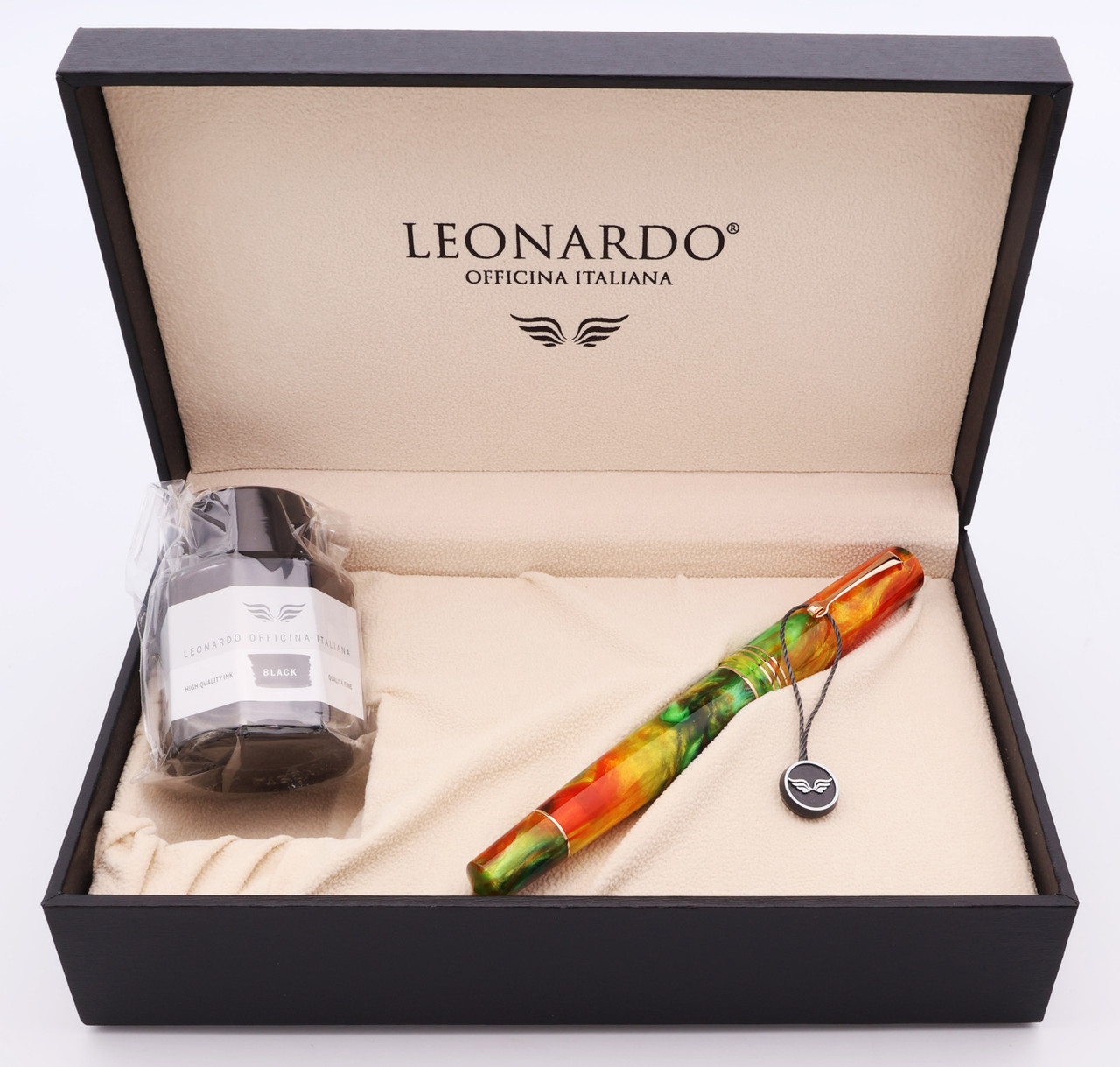 Leonardo Momento Zero Grande Fountain Pen LE (#5/37) - Red Sand, Piston Filler, 1.1mm Stub 14k RG Nib (Excellent + in Box, Works Well)