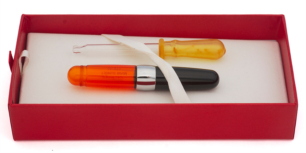 Stipula Passaporto "Miami Sunset" LE Fountain Pen Clear Orange Barrel
