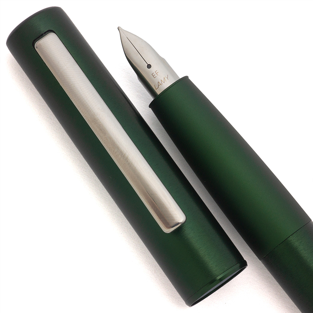 Lamy Aion Fountain Pen - Dark Green, C/C,  Extra-Fine Steel Nib (Near Mint, Works Well) Lamy Aion Fountain Pen - Dark Green, C/C,  Extra-Fine Steel Nib (Near Mint, Works Well)