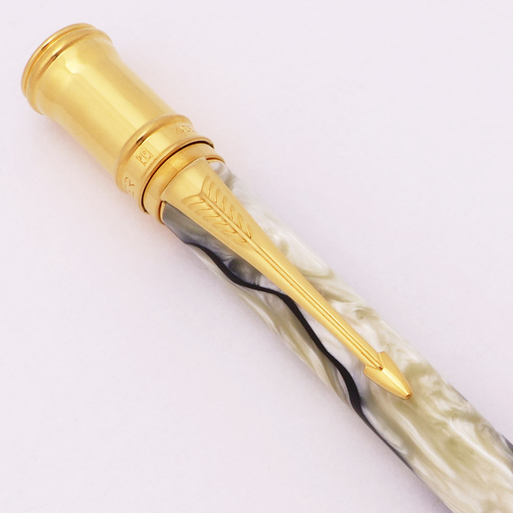 Parker Modern Duofold Mechanical Pencil (1991) - Black and Pearl