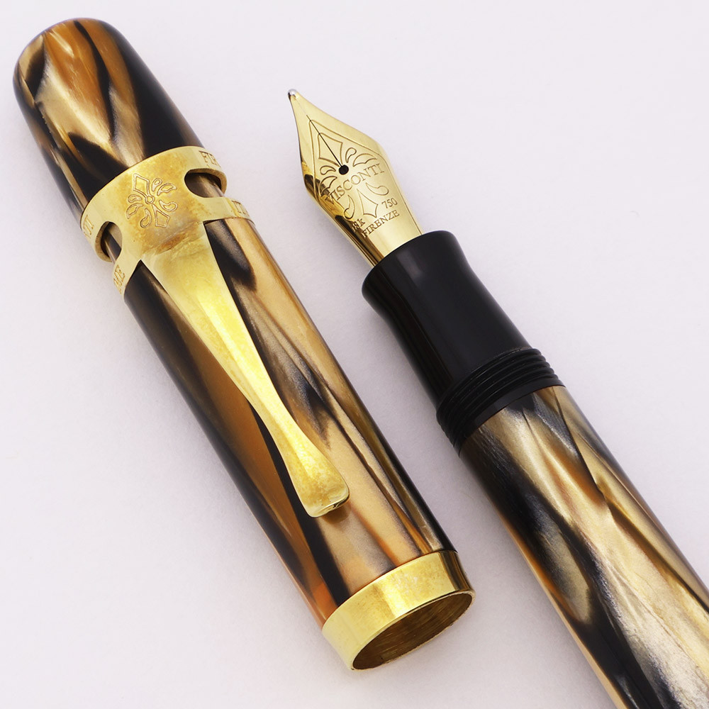 Visconti Ragtime Fountain Pen (1st Edition, 1991) -  18k Broad Nib, Piston Fill (Near Mint, Works Well)