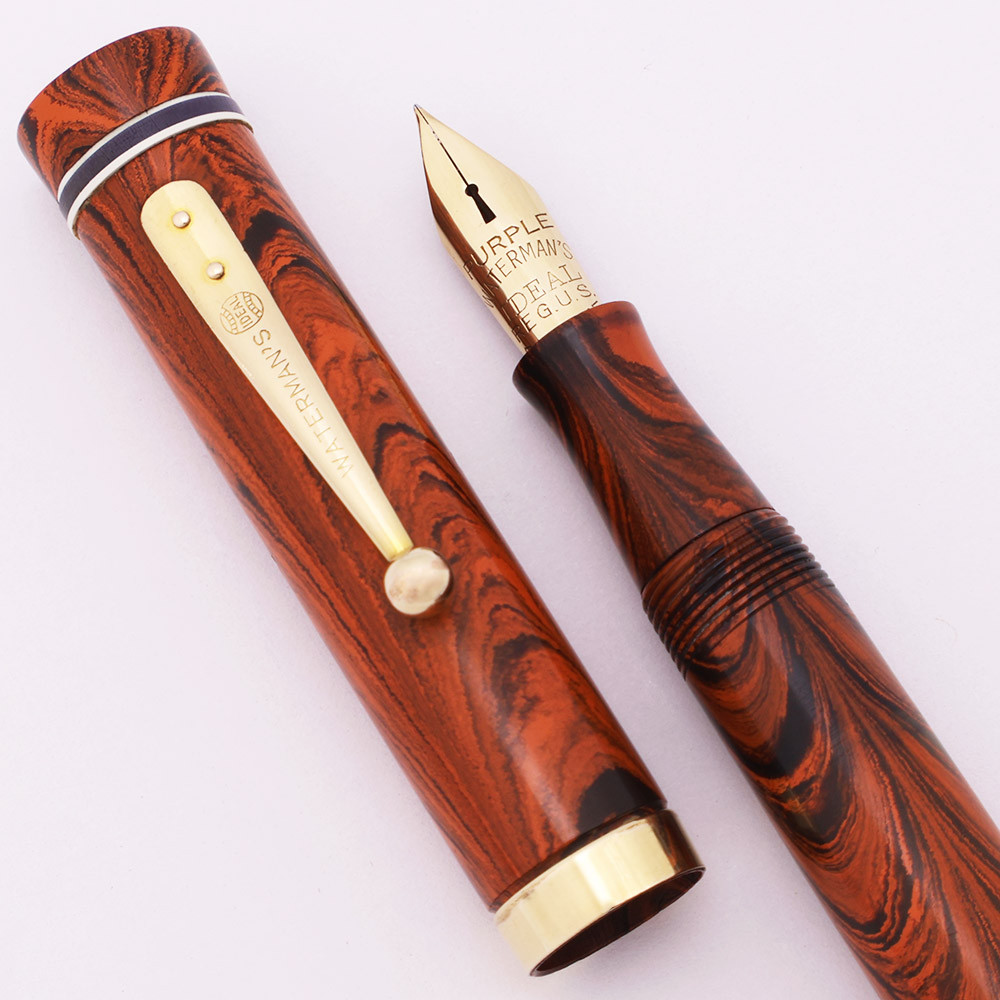 Waterman 5 Colorband Red Ripple Fountain Pen - 