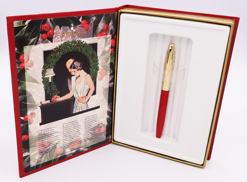 Sheaffer Triumph Imperial Fountain Pen - The Holly Pen, Red Barrel