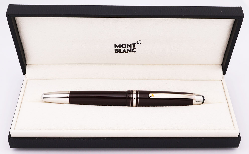 Montblanc Meisterstuck Le Petit Prince "Aviator" LeGrand Fountain Pen (2019) - Deep Brown w Platinum Plated Trim, Piston Fill, 14k Fine Nib (Near Mint in Box, Works Well)