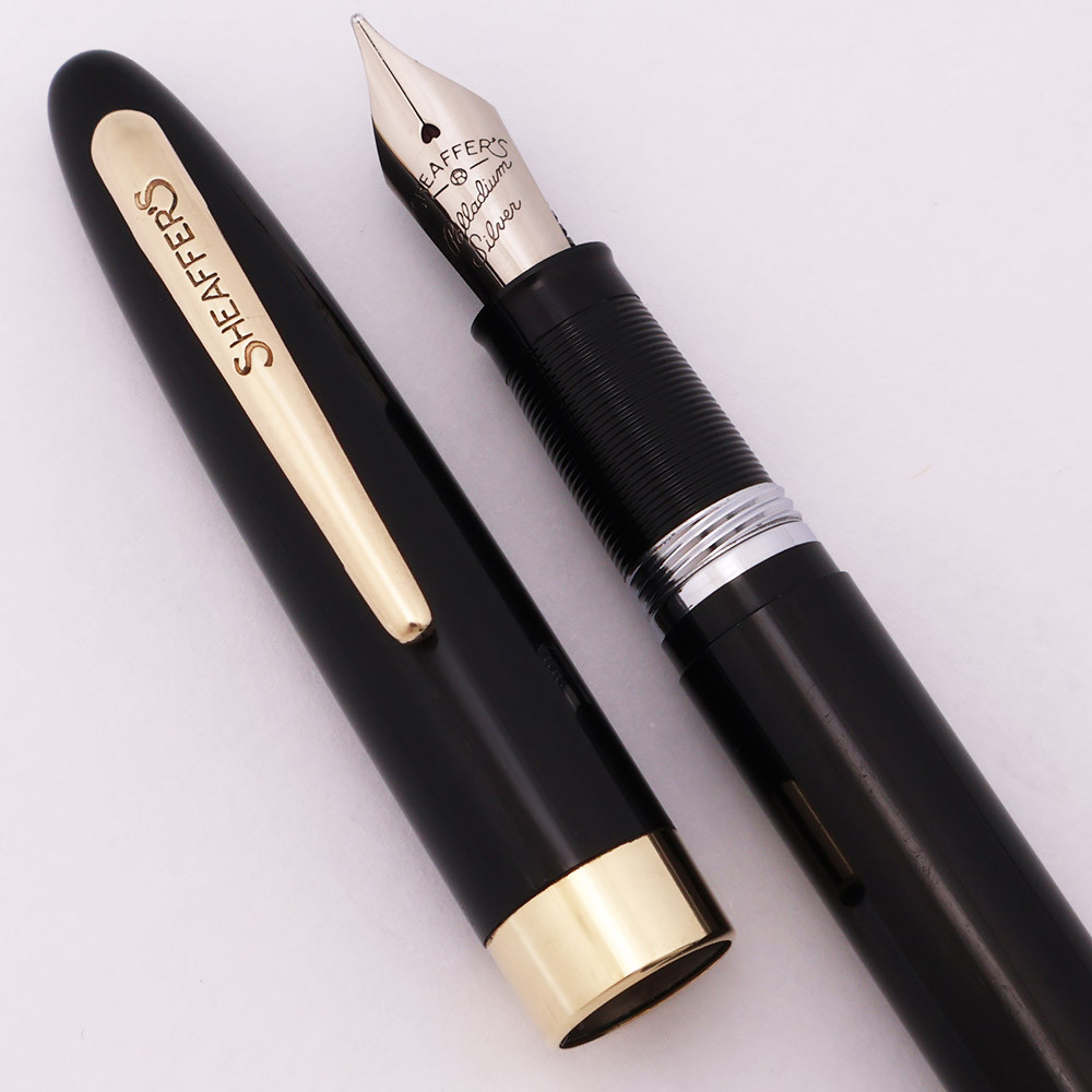 Sheaffer Snorkel Special (1950s) - Black, Medium PdAg Open Nib