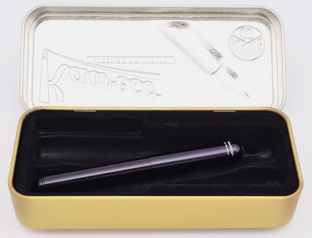 Kaweco Liliput Fountain Pen - Black, Medium Steel Nib (Near Mint