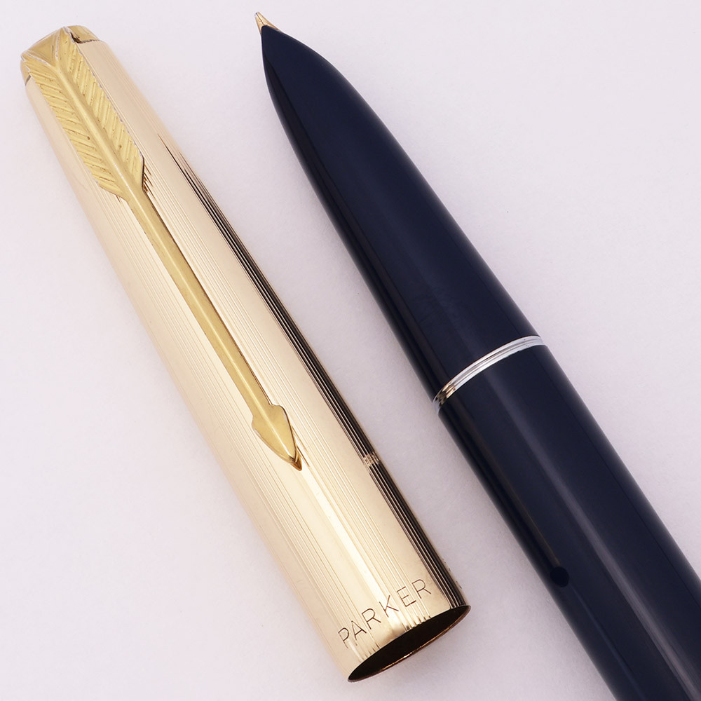 Parker 51 Aerometric Mark III (1970s) - Midnight Blue w GF Cap