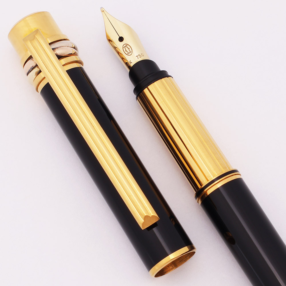Must de Cartier Trinity Fountain Pen (France, 1990s) - Full Size
