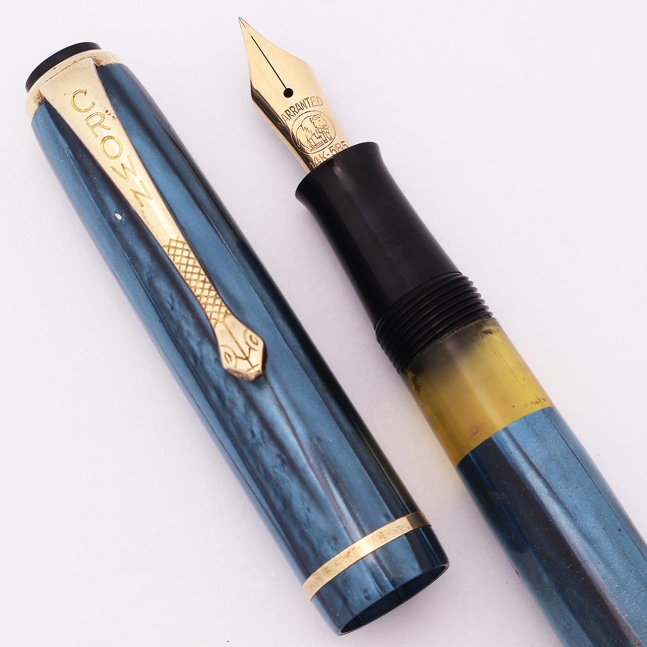 WARRANTED 万年筆　14k 585 Warranted 14kt., nib & Section, Medium
