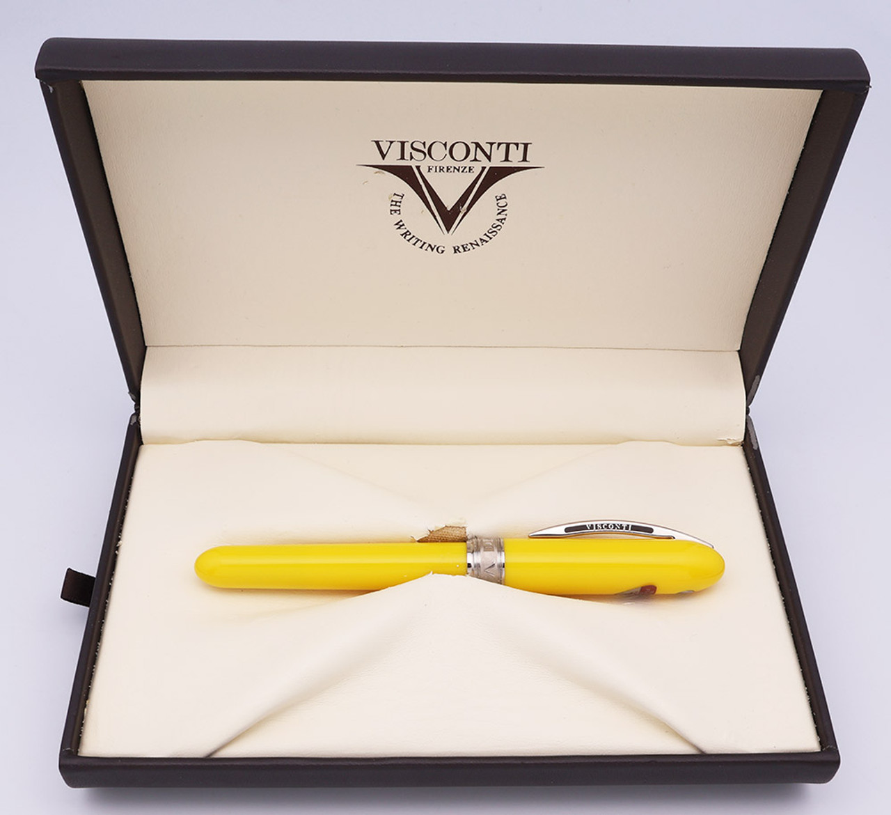 Visconti Van Gogh Maxi Fountain Pen - Bright Yellow, Fine 14k Nib (Excellent + in Box, Works Well ) - 10681