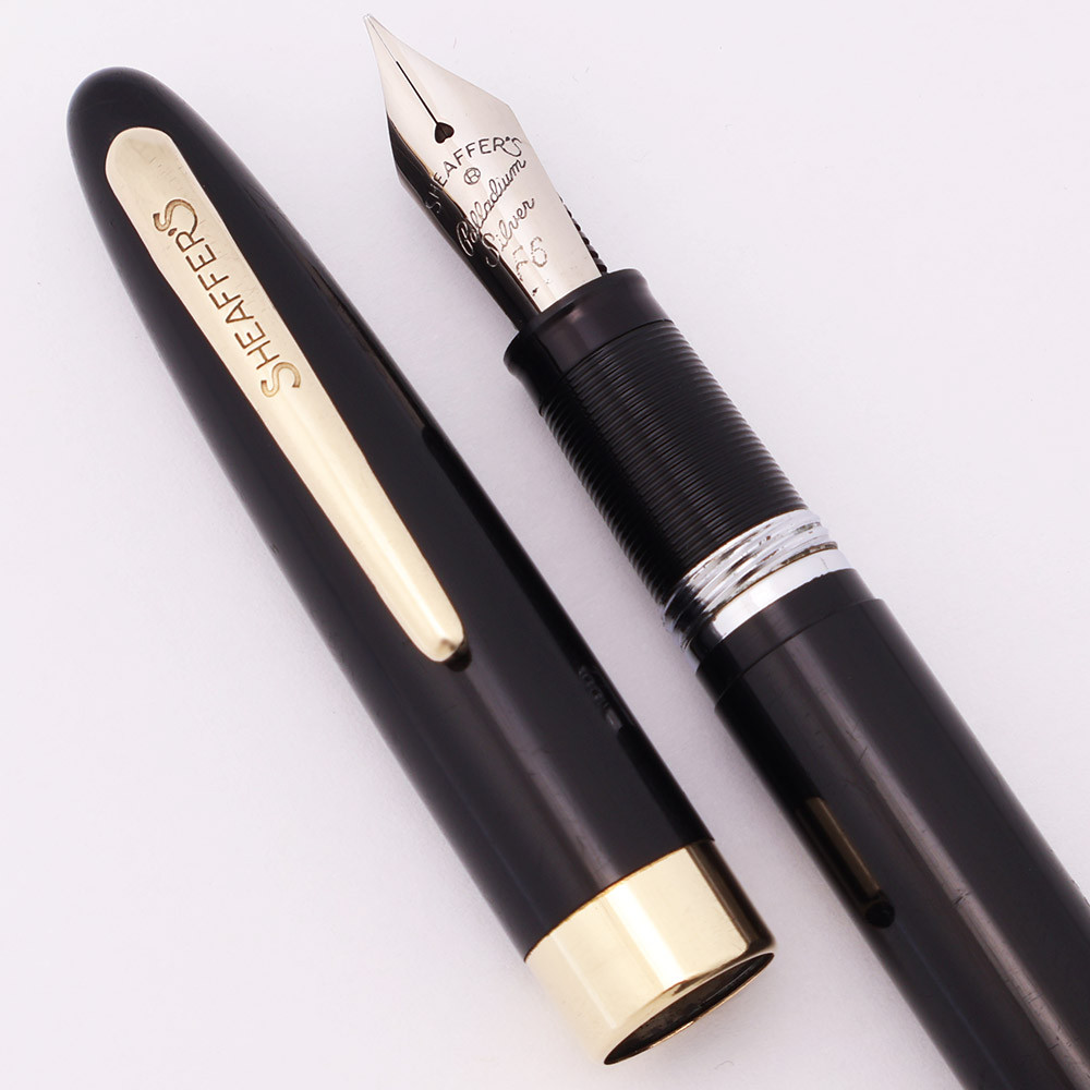 Sheaffer Snorkel Special (1950s) - Black, Fine PdAg Open F6 Nib