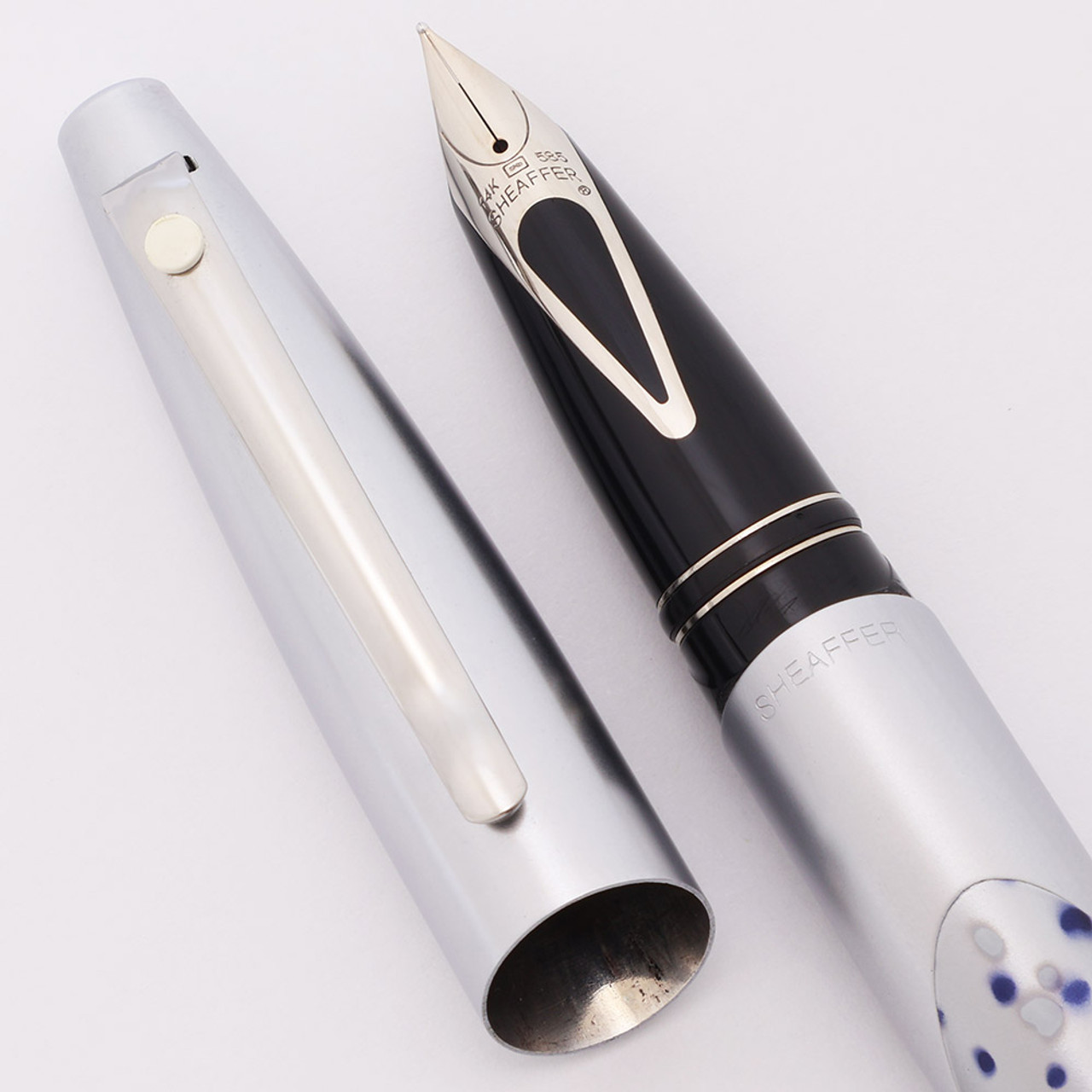 Sheaffer Intrigue #619 Fountain Pen - Seal Stencil, With Converter, Medium 14k Nib (Excellent +, Works Well)