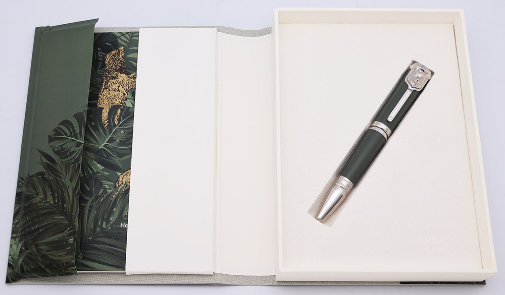 Montblanc Writers Edition LE Fountain Pen (2019) - Rudyard Kipling, Grey & Silver, 18k XF Masuyama Grind (Near Mint in Box, Works Well)