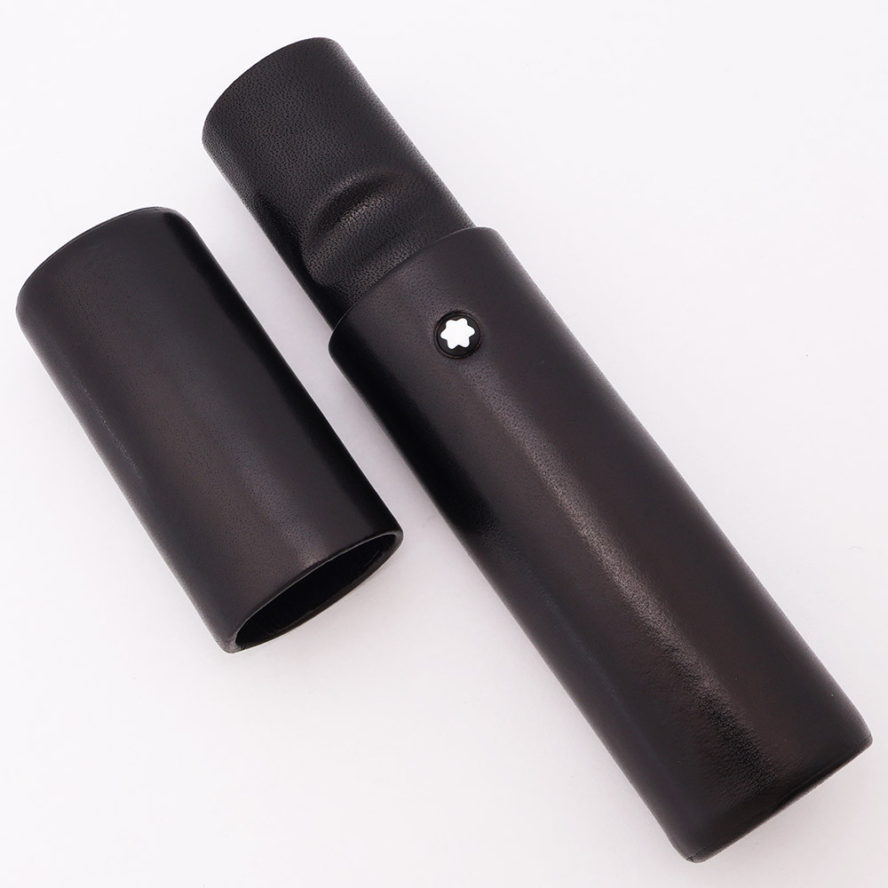 Montblanc Leather Pen Case - Single Pen Tube, Black (Excellent)