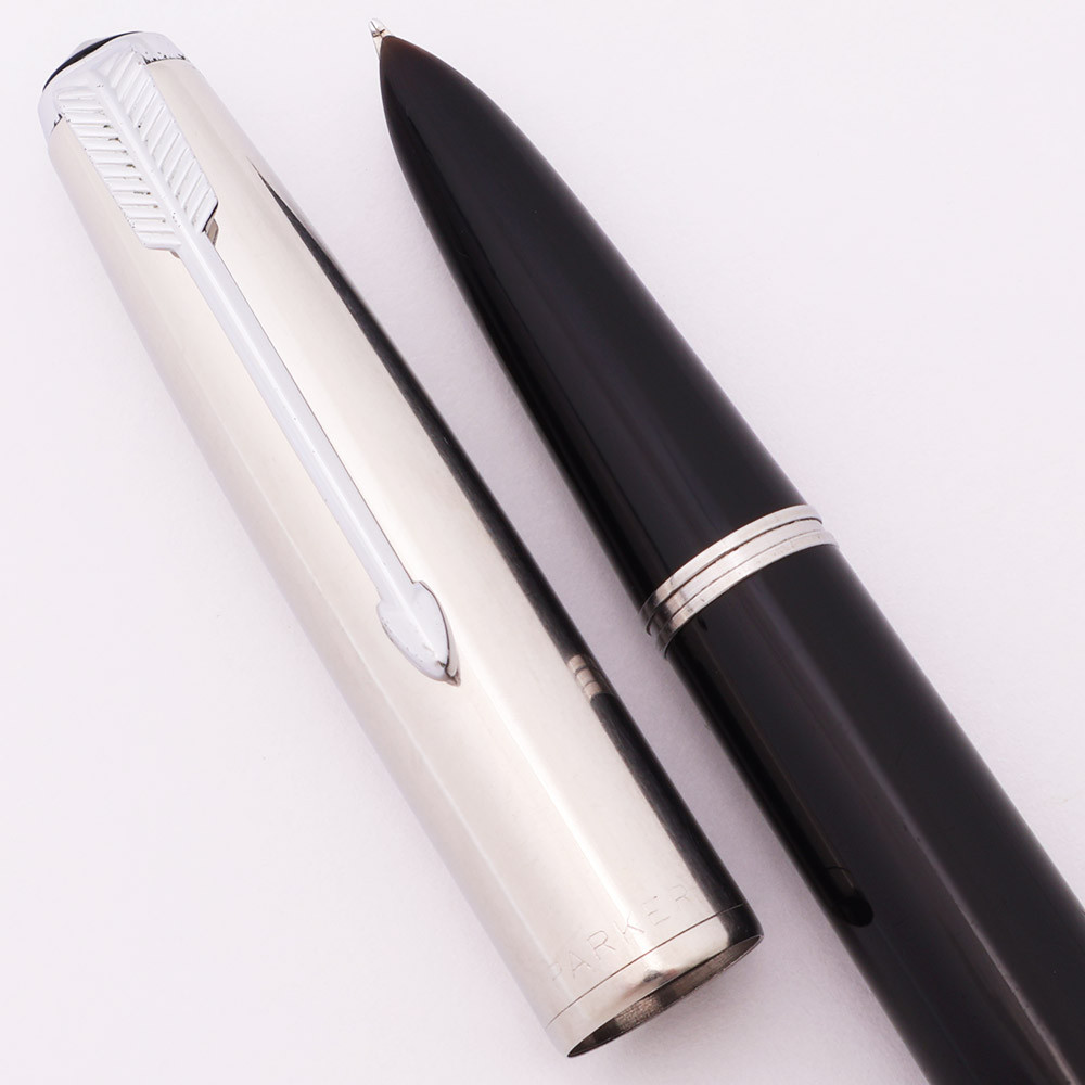 Parker 51 Special Demi (1950s) - Black w Smooth Steel Cap