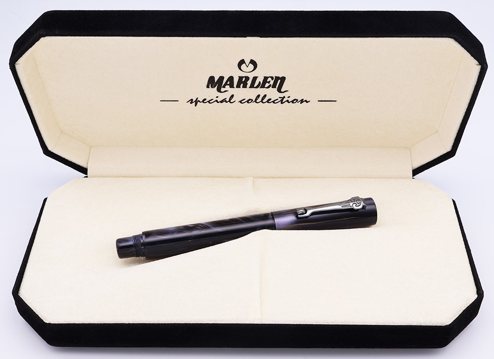 MARLEN 万年筆 i continenti EUROPA 18K F 超美品 Marlen Eclisse Milky Way Fountain Pen (Italy) - Dark Blue-Black
