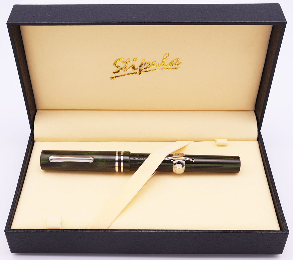 Lanxivi Picasso 903 Fountain Pen - Matte Blue Purple With Sweden Flower Design & Fine Nib