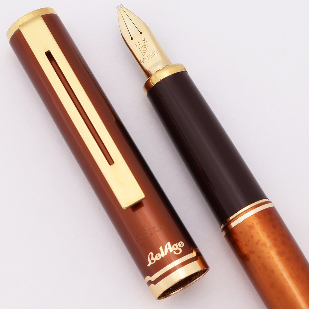 Platinum BelAge Fountain Pen (1970s/80s) - Bronze w Gold Trim, C/C
