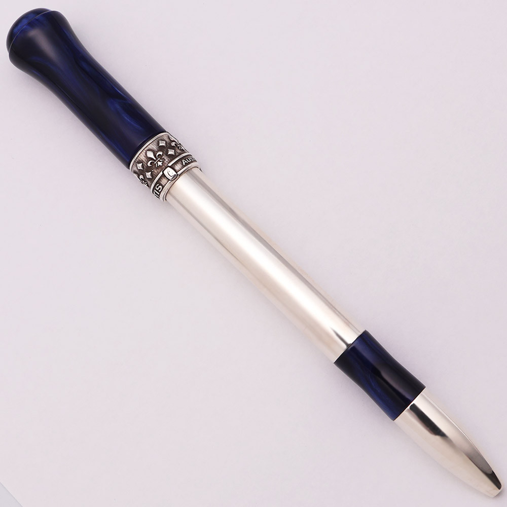 Curtis Australia Yarra Ballpoint Pens - Sterling and Acrylic, Parker Refills (New, Works Well)