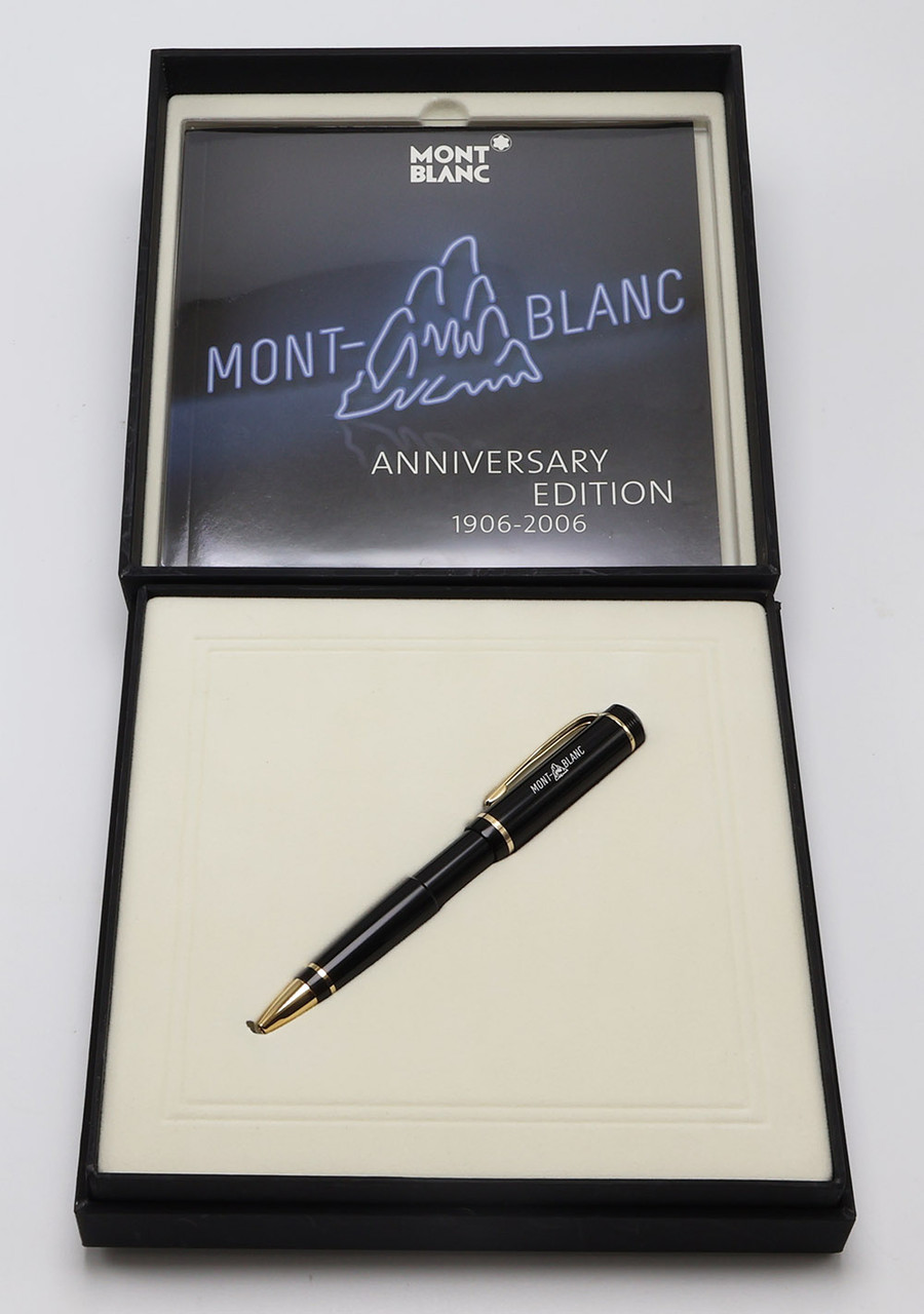 Montblanc Meisterstuck 100th Anniversary Ballpoint Pen  - Black, Gold Trim (Excellent + In Box, Works Well)