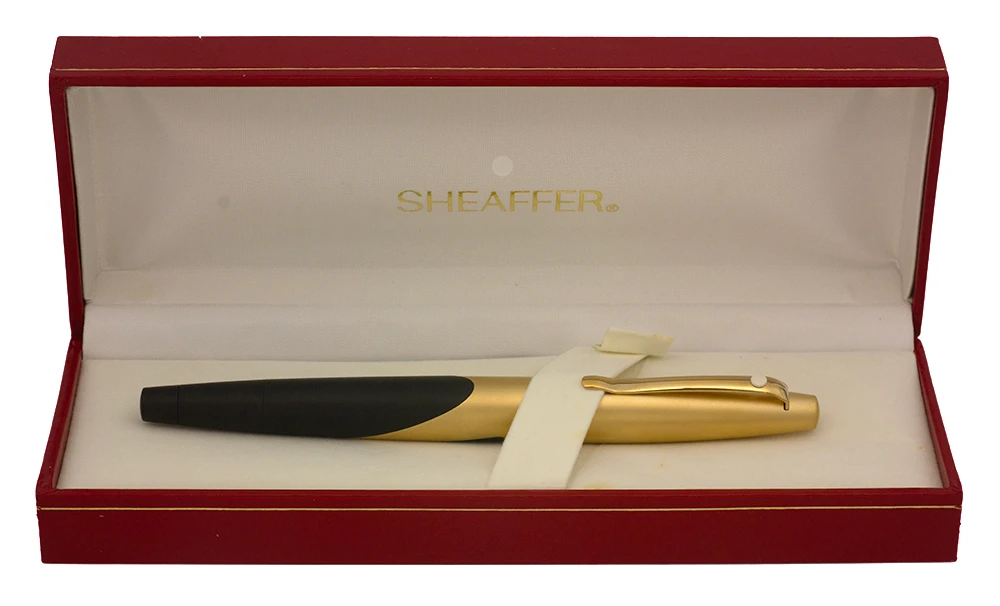 Sheaffer Intrigue #611 Rollerball Pen - Matte Gold and Black (New Old Stock in Box, Works Well)