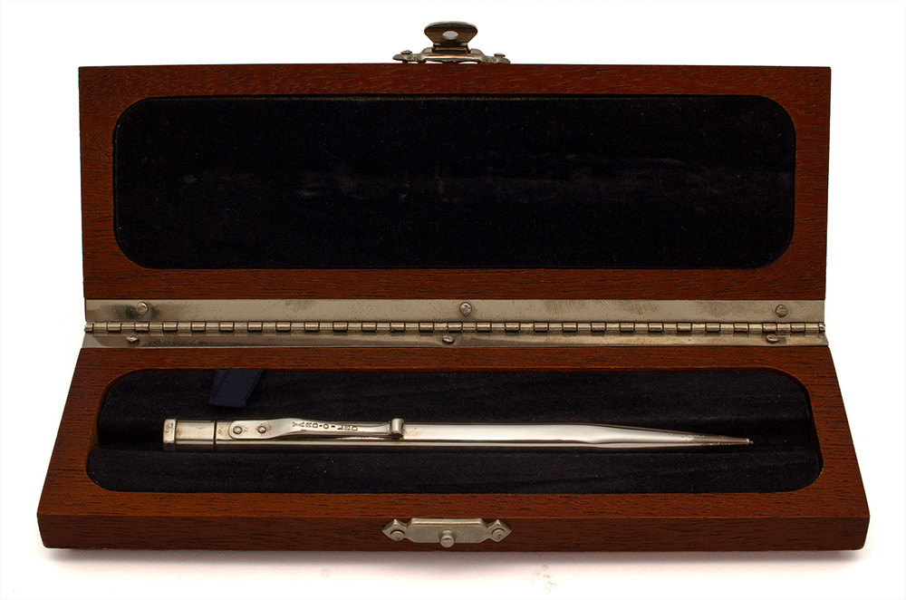 Yard-O-Led Diplomat Standard Mechanical Pencil (1988) - Sterling, Faceted Barrel (Excellent + in Box, Works Well)