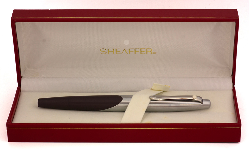 Sheaffer Intrigue #615 Rollerball Pen - Aubergine on Matte Chrome  (New Old Stock in Box, Works Well)