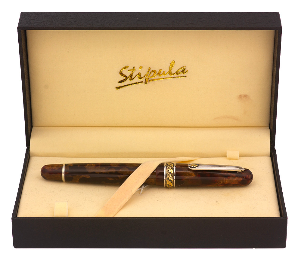 Sailor Magellan Fountain Pen (1980s/90s) - Tortoise Shell w GT, C/C, H-B 14k Nib (Excellent + in Box, Works Well)