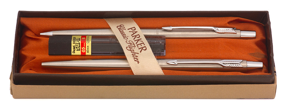 Parker 75 Classic Ballpoint & Pencil Set (1981-82) - Flighter