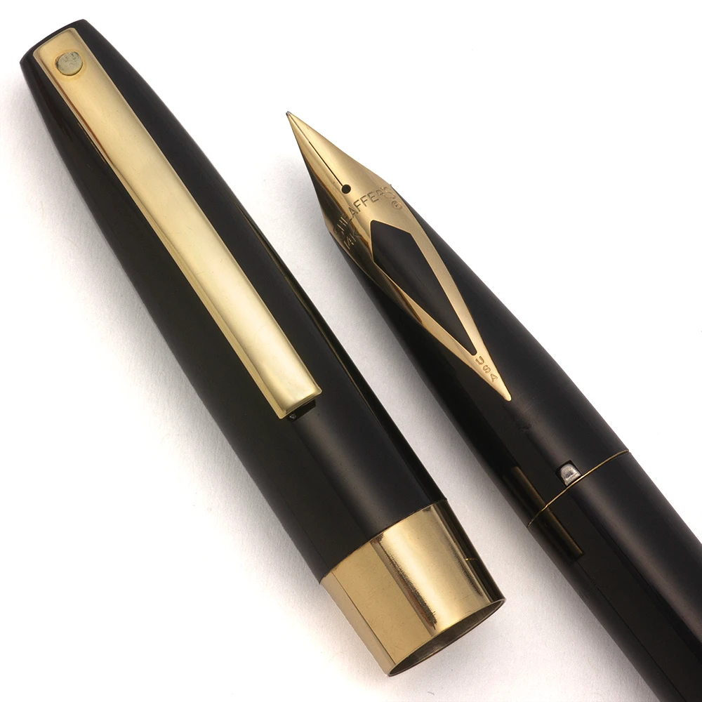 Sheaffer Imperial IV Touchdown Fountain Pen - Black, Extra- Fine 14k Nib (Excellent, Restored)