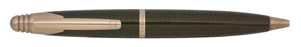 Dunhill AD2000 Ballpoint Pen - Carbon-Fiber w Brushed Silver Trim  (Excellent +, Works Well)