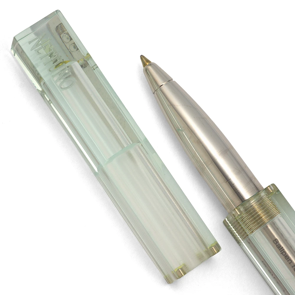 Nettuno Barracuda Limited Edition Rollerball - Four Sided Clear Demonstrator (Excellent +, Works Well)