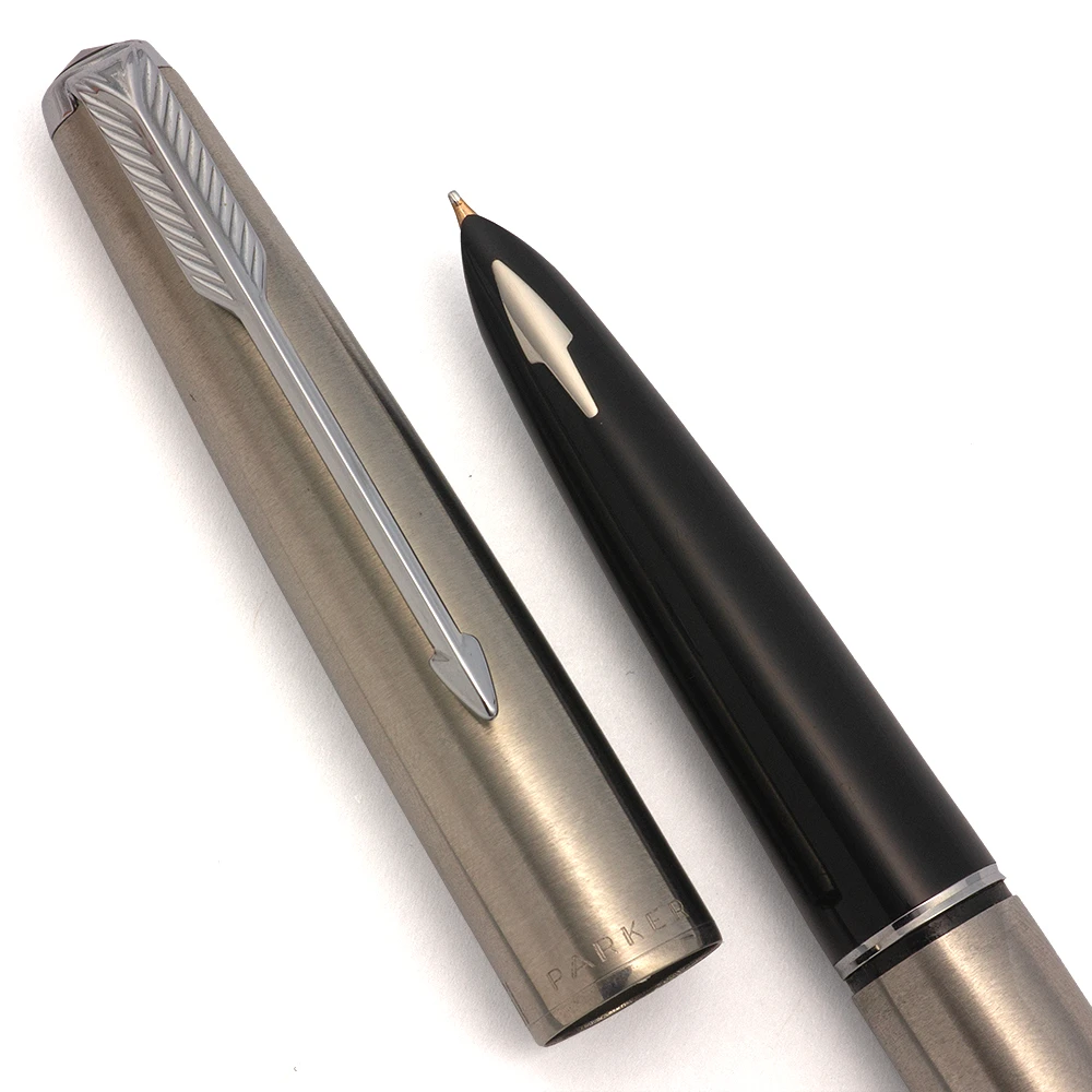 Parker 61 Mk II Fountain Pen  (1962-69) - Flighter, Capillary Fill,  Medium Gold Nib (Excellent +, Works Well)