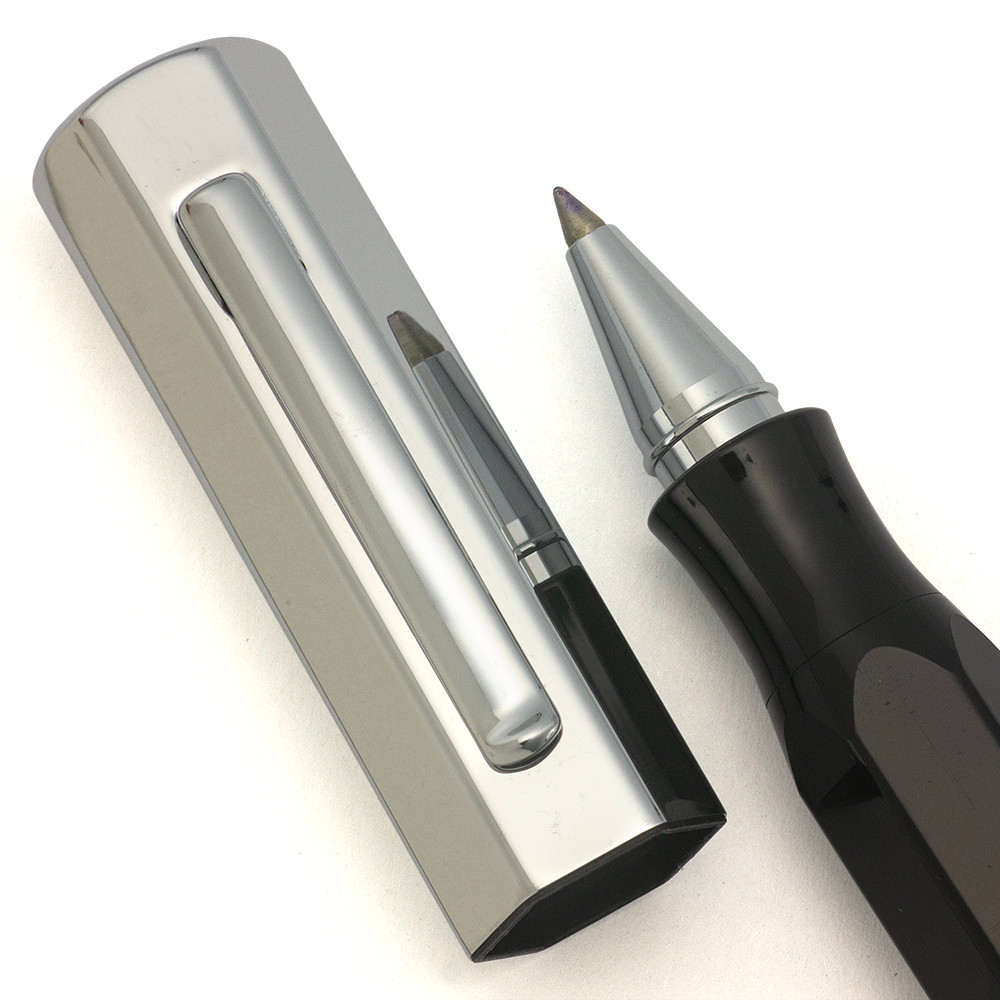 Faber-Castell Ondoro Rollerball Pen - Graphite Black Shiny, Chrome Cap (Excellent, Works Well)