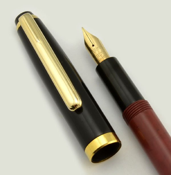 PSP Felton Ebonite Fountain Pen - "Ink Tank" Filler, 14k Vintage Waterman IDEAL #2 Flexible Nib