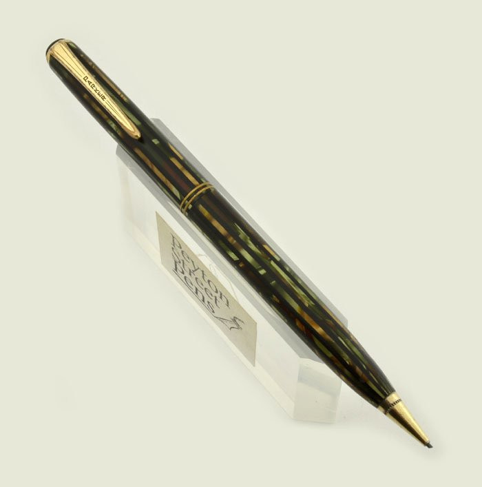 Parker Duovac Mechanical Pencil - 1941, Full Size, Striped Green