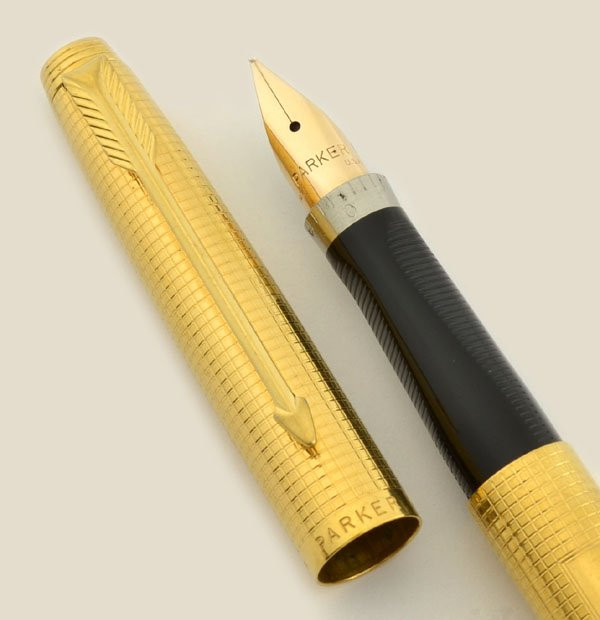 Parker 75 Insignia I Fountain Pen - USA, Flat Tassies, #66 Medium
