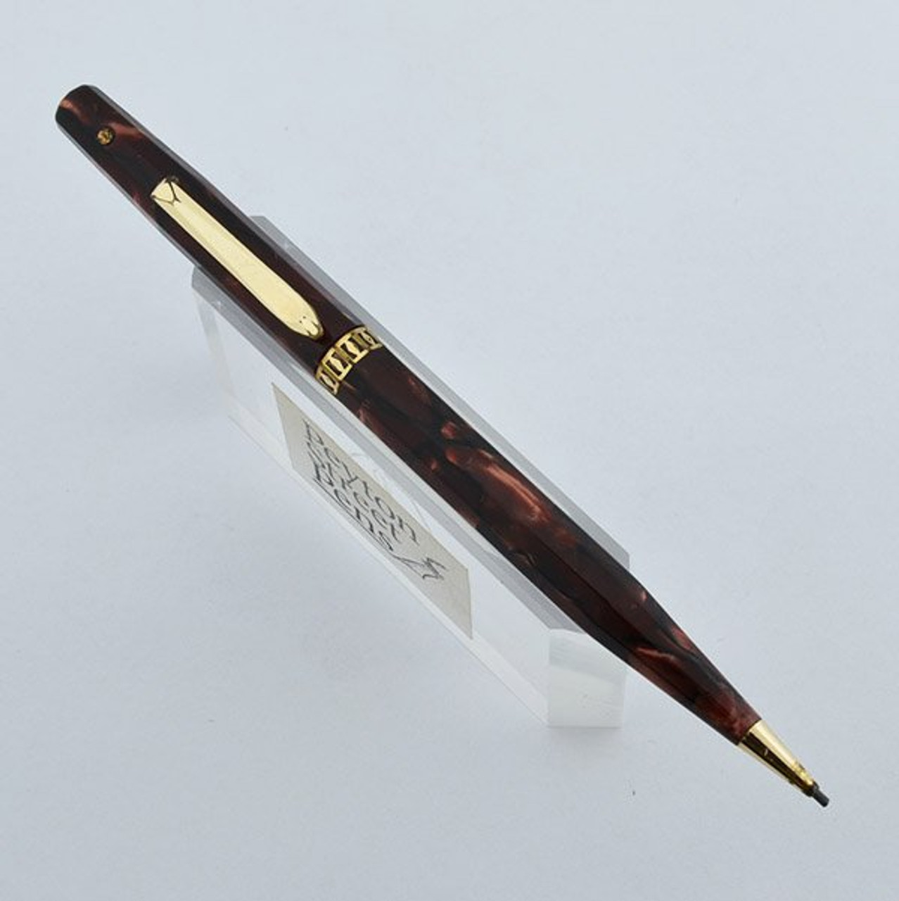 Wahl Doric Mechanical Pencil - Gold Seal, "Morocco," 5-3/8" (Very Nice, Works Well)