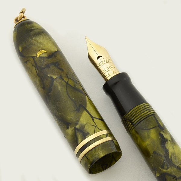 Conklin Endura Ring Top Set - Orange, Flexible Fine Nib (Excellent, Restored)