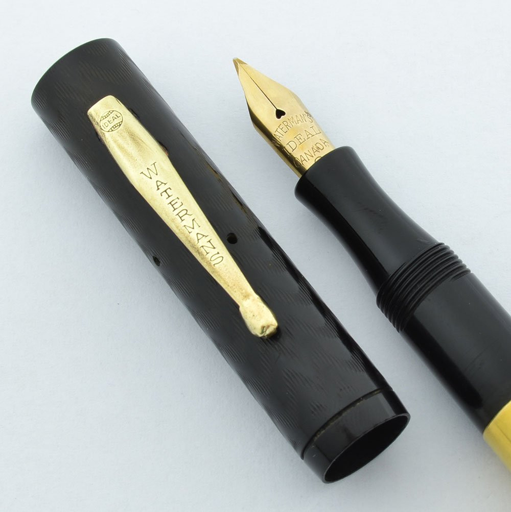 Waterman 0752 Fountain Pen - Canada, BCHR w Wide Barrel Band, Fine