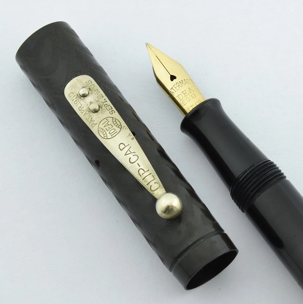 Waterman 52 Fountain Pen - BCHR, Nickel Trim, Extra Fine Full Flex #2 Nib (Excellent, Restored)